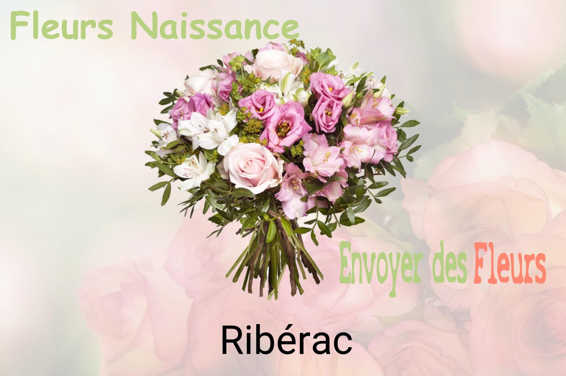 Bouquet de fleurs de naissance livré à Ribérac